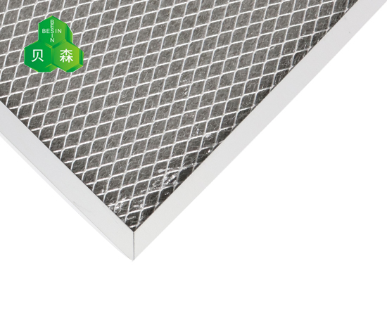球盟会铝箔网与菱形网复合初效滤网